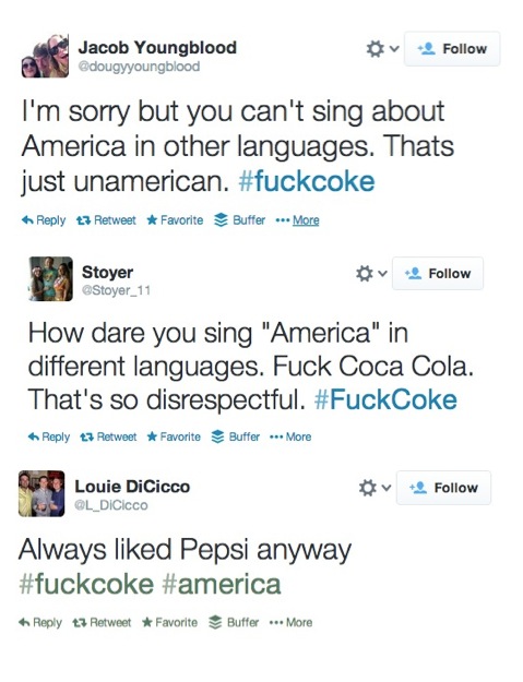 Coke Tweets